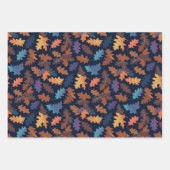 紅葉秋シーズン自然パターン(の模様が)あるかわいらし ラッピングペーパーシート (正面3)