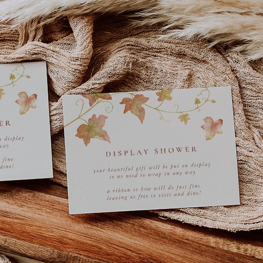 紅葉秋ディスプレイシャワー エンクロージャーカード