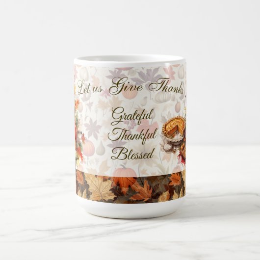 紅葉秋ハーベストサンクスギビングマグ コーヒーマグカップ (中央)