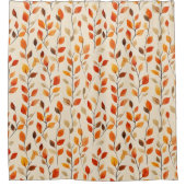 紅葉秋パターン シャワーカーテン (正面)