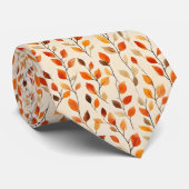 紅葉秋パターン ネクタイ (ロール)