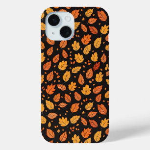 紅葉秋パターン iPhone 15ケース