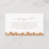 紅葉秋ブライダルシャワーウィングウェル エンクロージャーカード (正面)