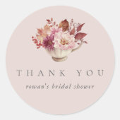 紅葉秋ブライダルシャワーティーフェイブ ラウンドシール (正面)
