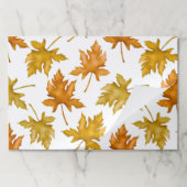 紅葉秋ベビーシャワーランチョンマット ペーパーパッド (折り畳み)