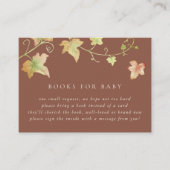 紅葉秋ベビーシャワー予約リクエスト エンクロージャーカード (正面)