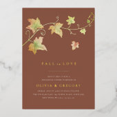 紅葉秋リハーサルディナー 箔招待状 (正面)