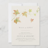 紅葉秋婚約パーティ 招待状 (正面)