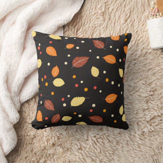 紅葉秋柄 クッション (ブランケット)