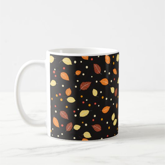 紅葉秋柄 コーヒーマグカップ (左)