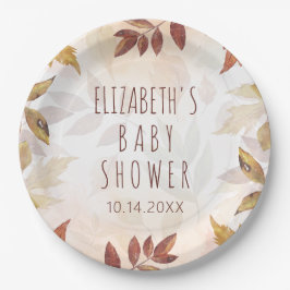 紅葉秋水彩秋 ペーパープレート