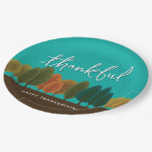 紅葉秋祭サンクスギビング ペーパープレート (アングル)