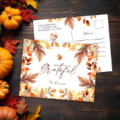 紅葉秋素朴感謝祭 シーズンポストカード