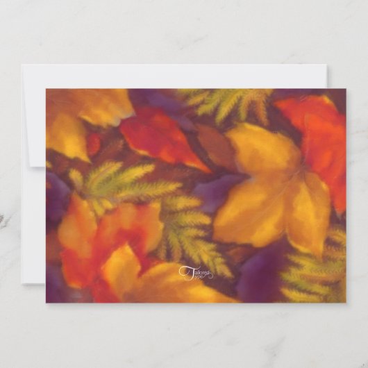 紅葉秋結婚の 招待状 (裏面)