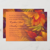 紅葉秋結婚の 招待状 (正面/裏面)