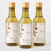 紅葉秋結婚ブライダルシャワー ワインラベル (ボトル)