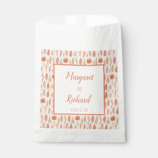 紅葉秋結婚式の引き出物バッグ フェイバーバッグ (正面)