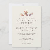 紅葉秋結婚式招待状 招待状 (正面)