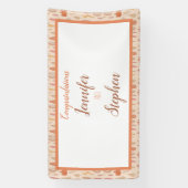 紅葉秋結婚式招待状 横断幕 (縦)