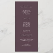 紅葉秋結婚梅 プログラム (裏面)