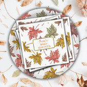 紅葉秋赤ちゃんシャワー スタンダードカクテルナプキン