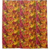 紅葉紅葉は赤とオレンジ シャワーカーテン (正面)