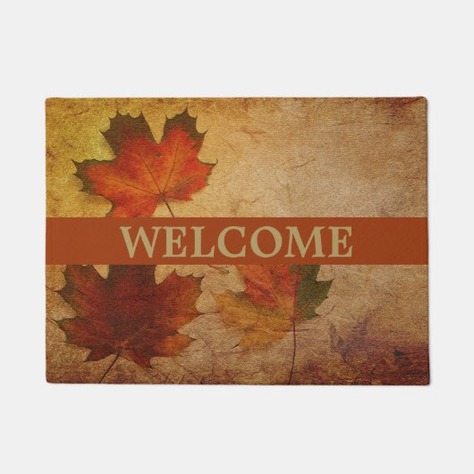 紅葉紅葉へようこそ ドアマット (正面)