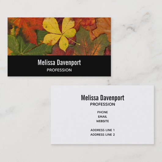 紅葉紅葉写真 名刺 (正面/裏面)