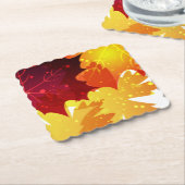 紅葉紙コースター ペーパーコースター (アングル)