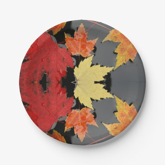 紅葉紙プレート ペーパープレート (正面)