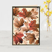 紅葉素晴らしグリーティングカード カード (黄色い花)