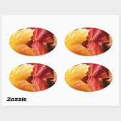 紅葉素晴らし! 楕円形シール (シート)