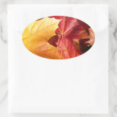 紅葉素晴らし! 楕円形シール (バッグ)