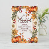 紅葉素朴とカボチャ感謝祭 招待状 (スタンド正面)