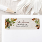 紅葉素朴とリネン ラベル (インサイチュ)