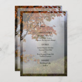 紅葉素朴のメ結婚ニュー メニュー (正面/裏面)