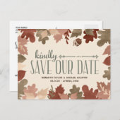 紅葉素朴の写真以外の日付を保存 案内ポストカード (正面/裏面)