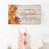 紅葉素朴ウッドブライダルシャワー 横断幕 (インサイチュ)