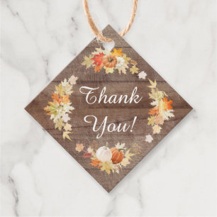 紅葉素朴カボチャブライダルシャワーの恩恵 フェイバータグ