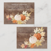 紅葉素朴カボチャ表示シャワー エンクロージャーカード (正面/裏面)
