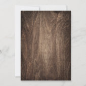 紅葉素朴シャルボードベビーシャワー 招待状 (裏面)