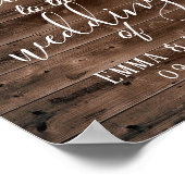 紅葉素朴ズバーンウッド結婚ズサイン ポスター (角)