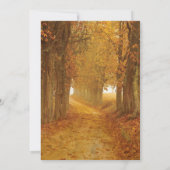 紅葉素朴ズ・メイソン・ジャー・ラ結婚イツ 招待状 (裏面)