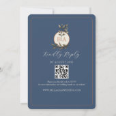 紅葉素朴テラコッタ結婚式招待状 招待状 (裏面)