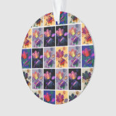 紅葉素朴パッチワークキルトコラージュ オーナメント (正面)