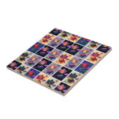 紅葉素朴パッチワークキルトコラージュ タイル (側面)