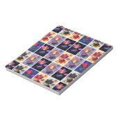 紅葉素朴パッチワークキルトコラージュ ノートパッド (回転)