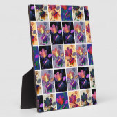 紅葉素朴パッチワークキルトコラージュ フォトプラーク (側面)