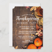 紅葉素朴パンプキン感謝祭ディナー 招待状 (正面)