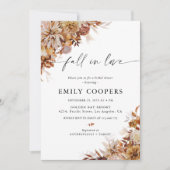 紅葉素朴ブライダルシャワー招待 招待状 (正面)